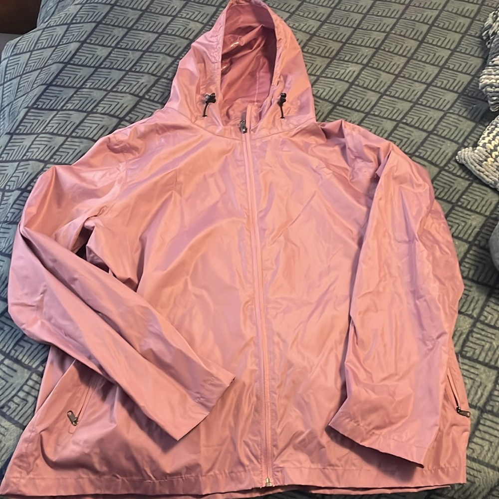Mauve unlined raincoat